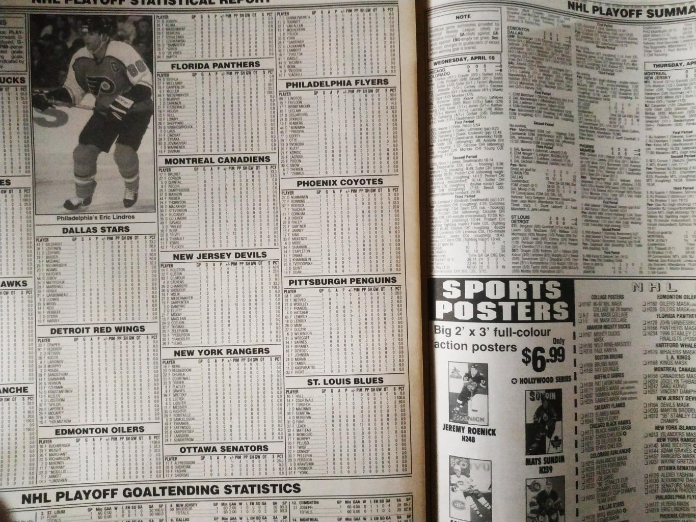 ХОККЕЙ ЖУРНАЛ ЕЖЕНЕДЕЛЬНИК НХЛ НОВОСТИ ХОККЕЯ NHL MAY.2 1997 THE HOCKEY NEWS 6