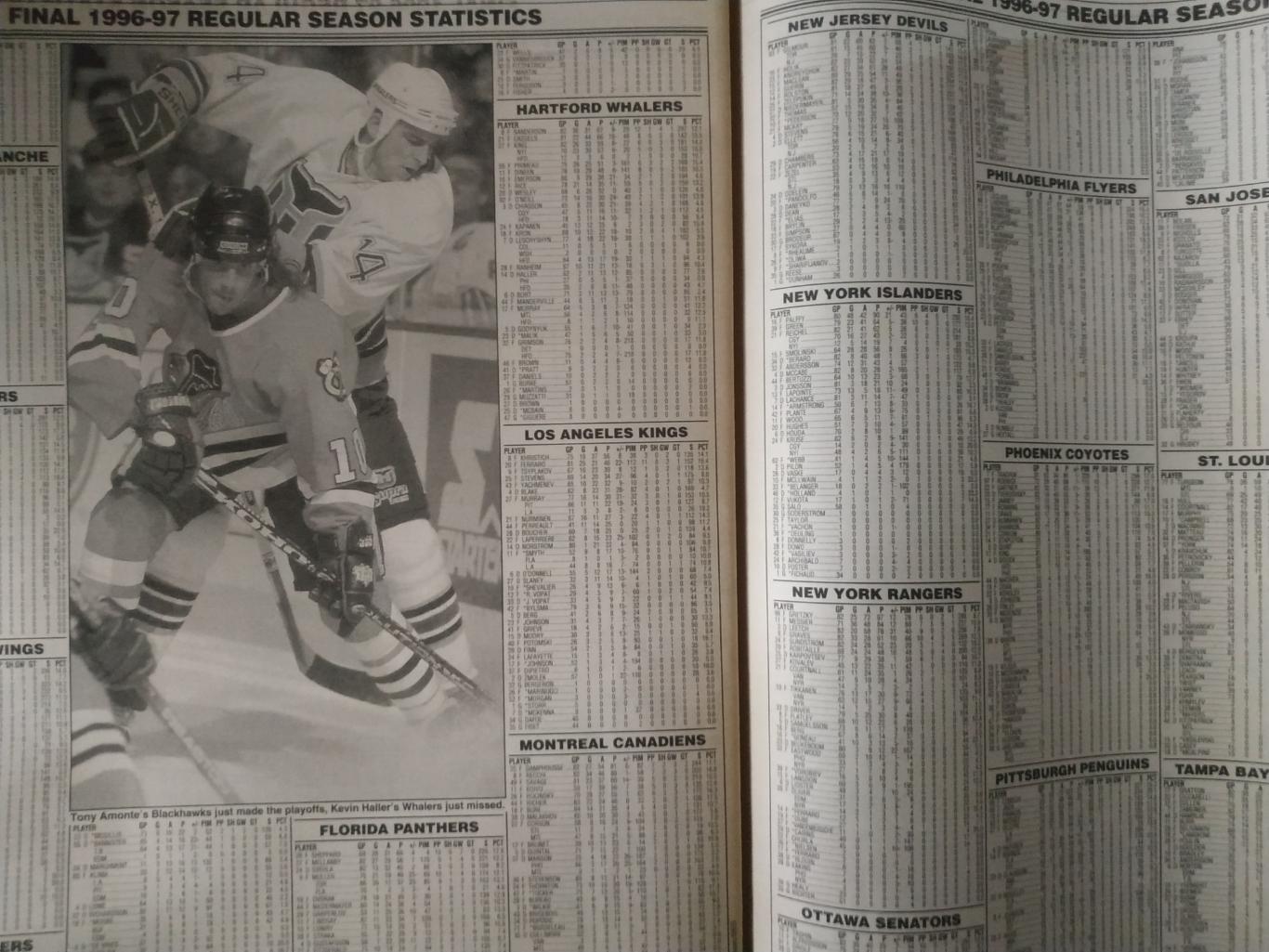 ХОККЕЙ ЖУРНАЛ ЕЖЕНЕДЕЛЬНИК НХЛ НОВОСТИ ХОККЕЯ NHL MAY.2 1997 THE HOCKEY NEWS 7