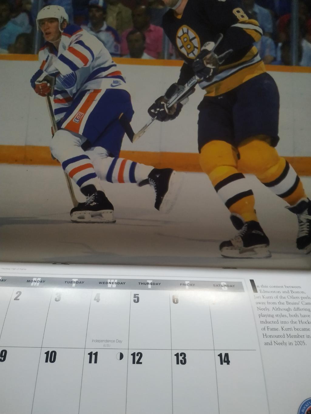 ХОККЕЙ КАЛЕНДАРЬ ЗАЛ СЛАВЫ НХЛ 2012 NHL HOCKEY HALL OF FAME OFFICIAL CALENDAR 4