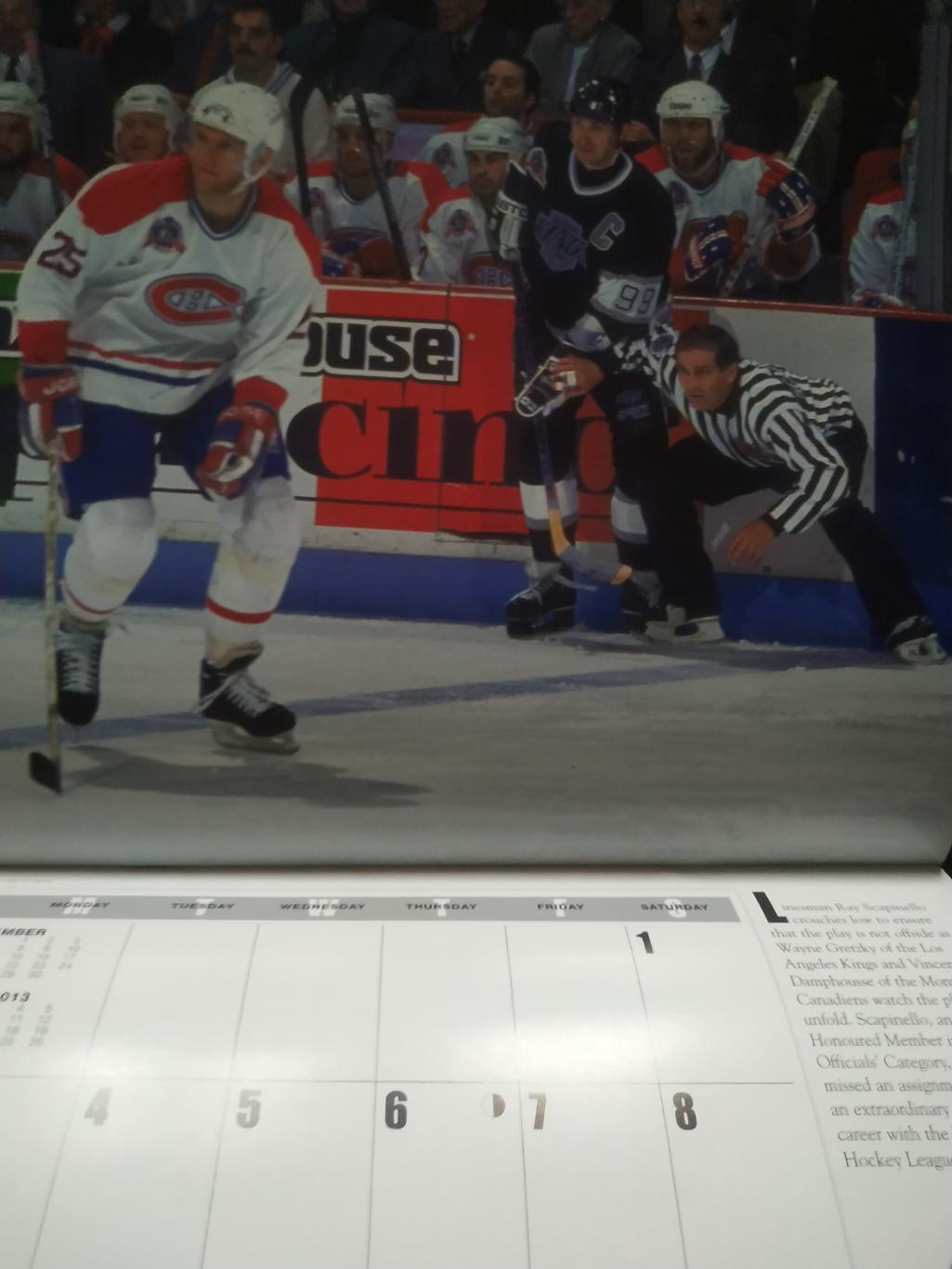 ХОККЕЙ КАЛЕНДАРЬ ЗАЛ СЛАВЫ НХЛ 2012 NHL HOCKEY HALL OF FAME OFFICIAL CALENDAR 6