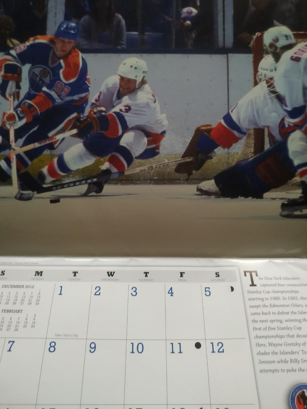 ХОККЕЙ КАЛЕНДАРЬ ЗАЛ СЛАВЫ НХЛ 2013 NHL HOCKEY HALL OF FAME OFFICIAL CALENDAR 1