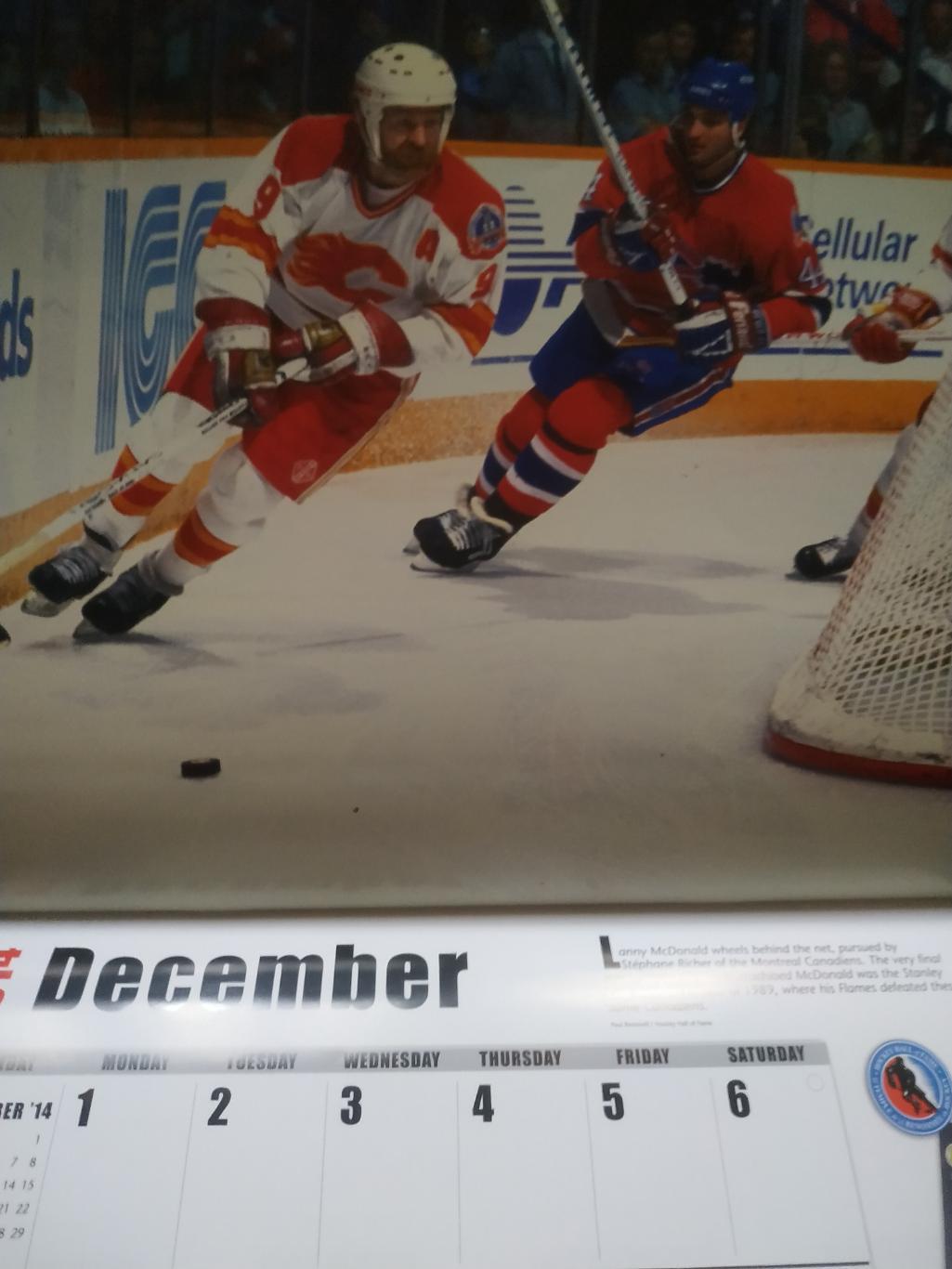 ХОККЕЙ КАЛЕНДАРЬ ЗАЛ СЛАВЫ НХЛ 2014 NHL HOCKEY HALL OF FAME OFFICIAL CALENDAR 6