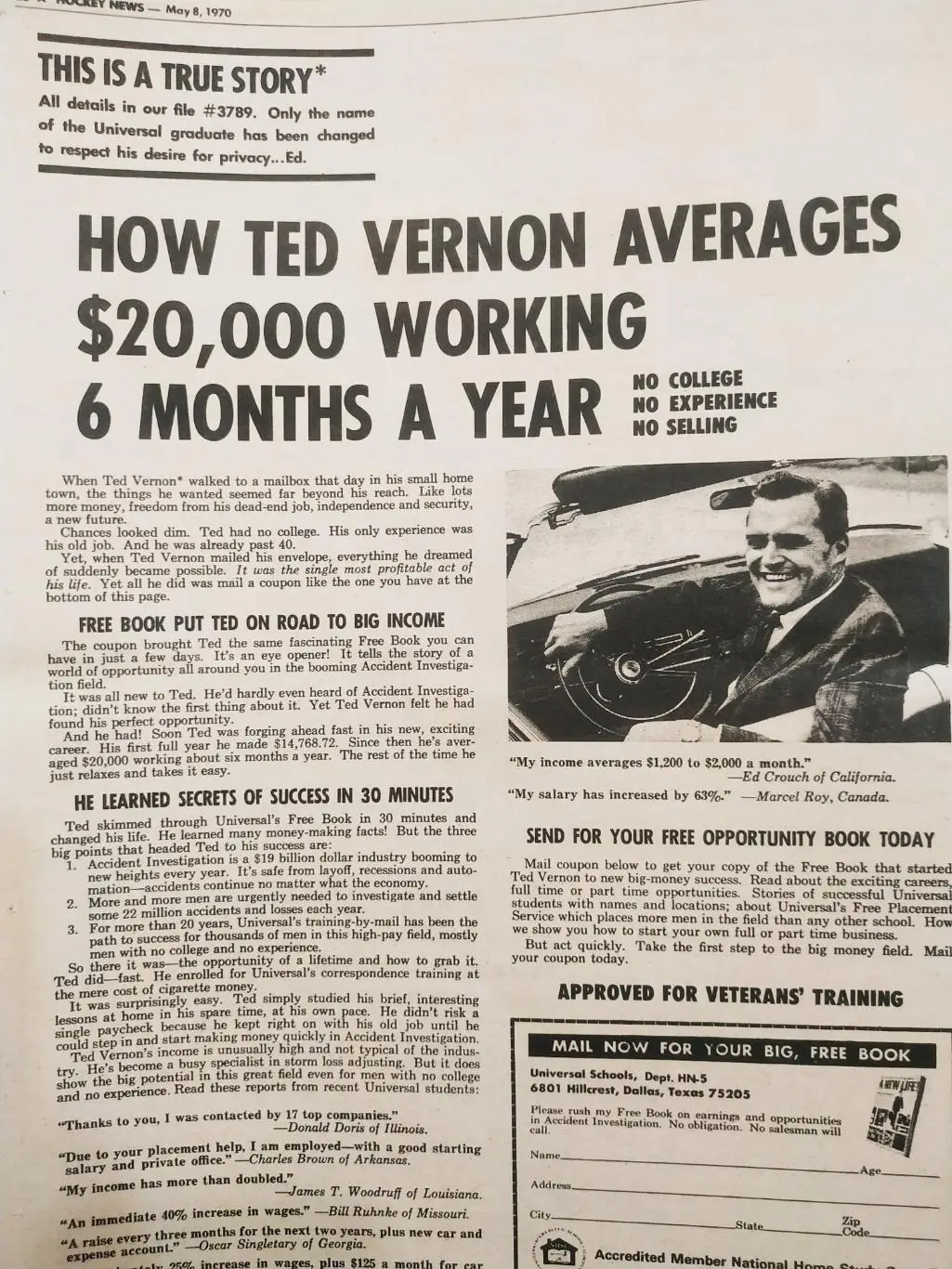 ХОККЕЙ ЖУРНАЛ ЕЖЕНЕДЕЛЬНИК НХЛ НОВОСТИ ХОККЕЯ MAY.8 1970 NHL THE HOCKEY NEWS 5