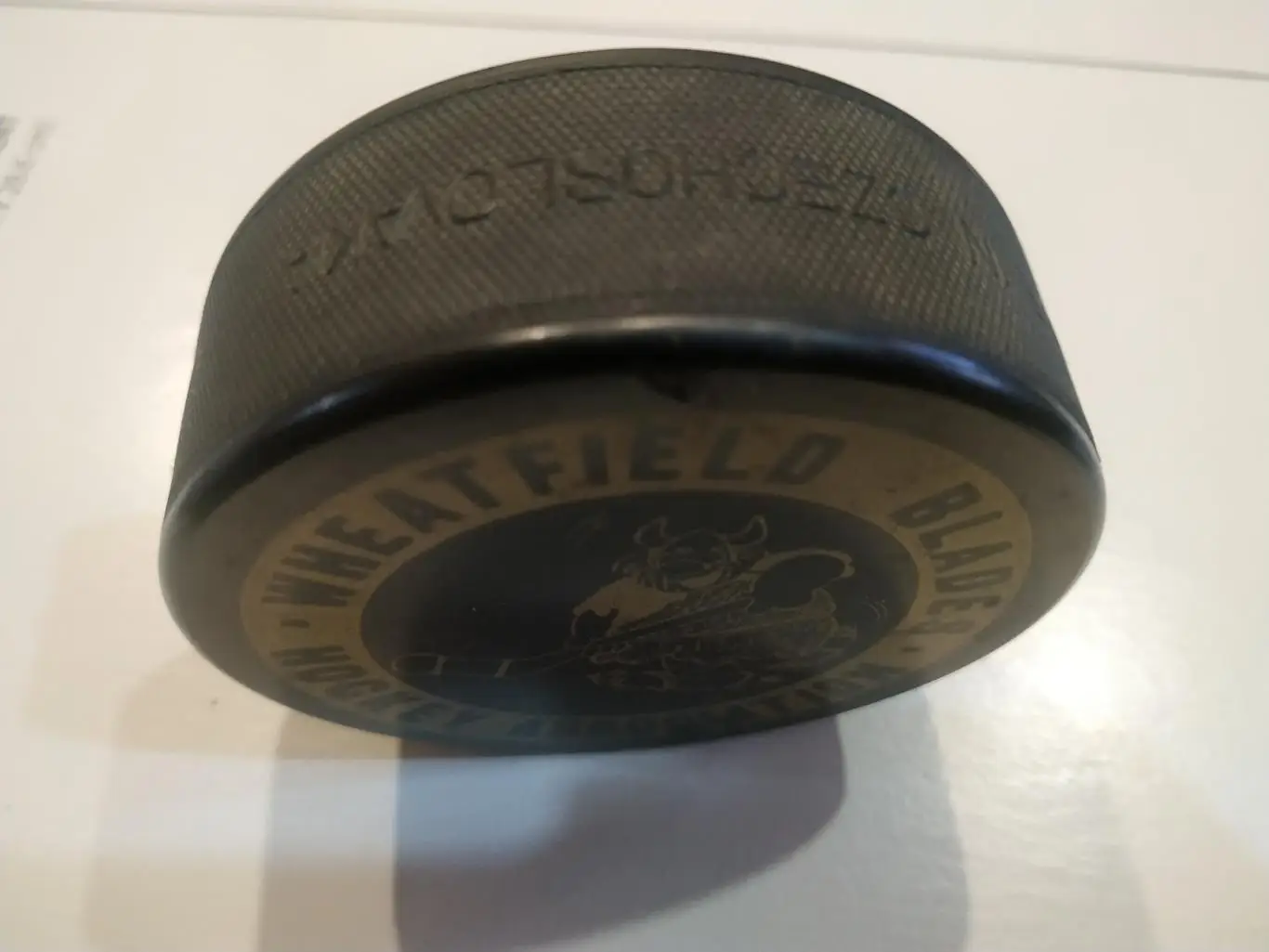 ХОККЕЙ ШАЙБА ПШЕНИЧНОЕ ПОЛЕ ЛЕЗВИЯ 1980 NHL WHEATFIELD BLADES CZECHOSLOVAKIA 2