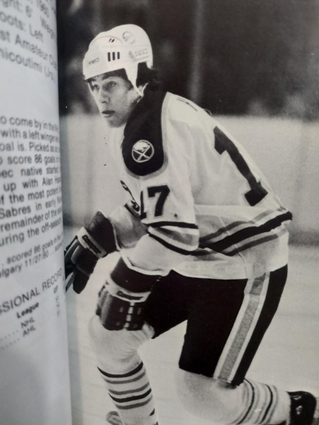 ХОККЕЙ СПРАВОЧНИК ЕЖЕГОДНИК НХЛ БАФФАЛО 1981-82 BUFFALO SABRES MEDIA GUIDE 5