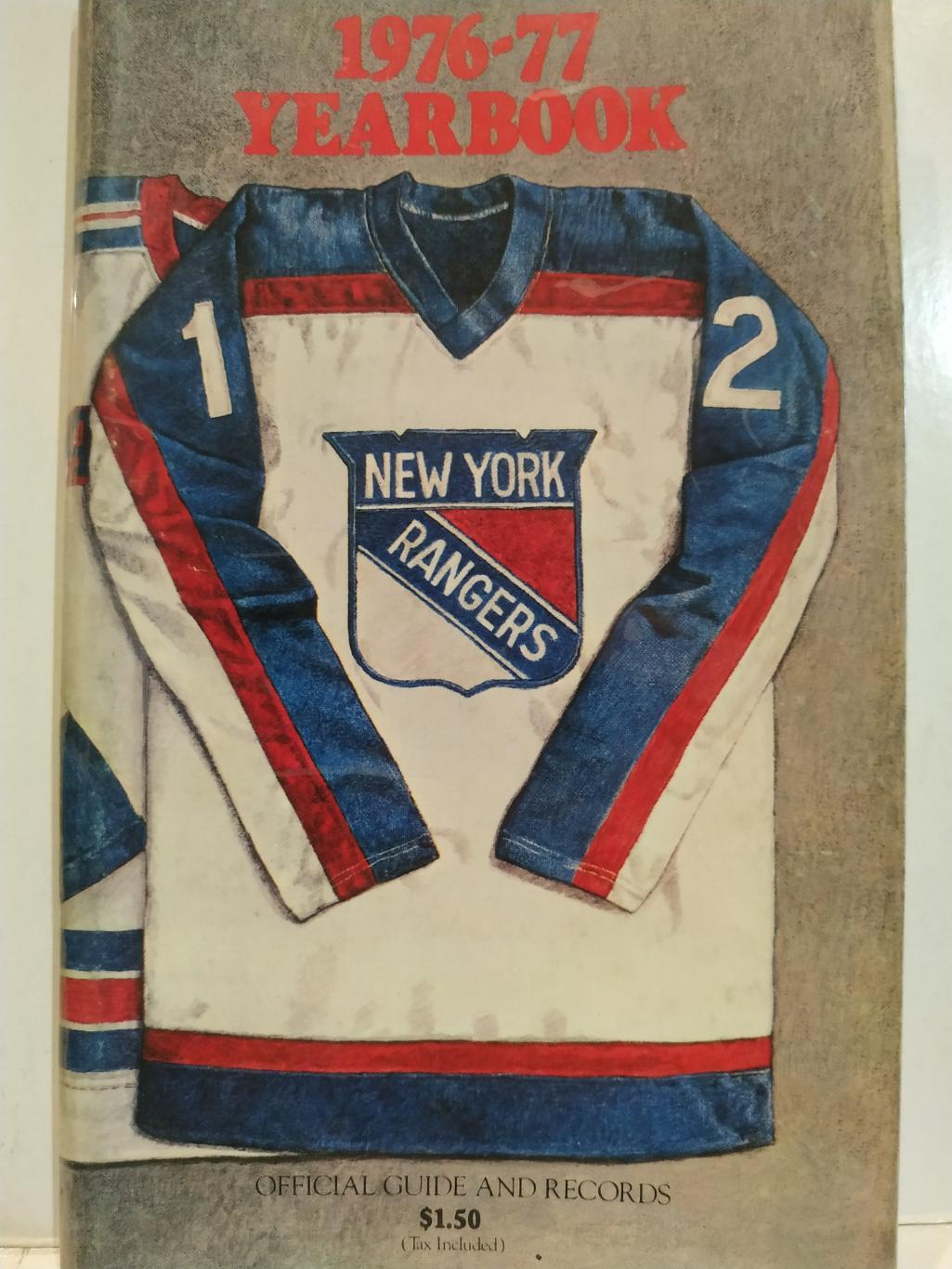 ХОККЕЙ СПРАВОЧНИК ЕЖЕГОДНИК НХЛ РЕЙНДЖЕРС 1976-77 NEW YORK RANGERS YEARBOOK