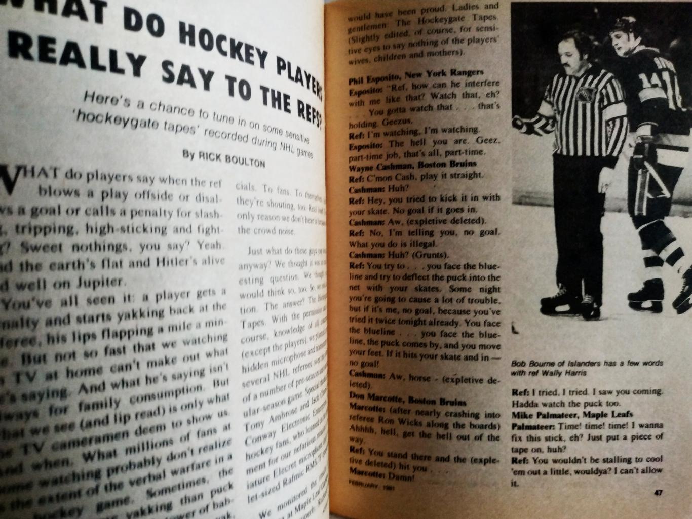 ХОККЕЙ ЖУРНАЛ ЕЖЕМЕСЯЧНИК НХЛ ХОККИ ДАЙДЖЕСТ NHL FEBRUARY 1981 THE HOCKEY DIGEST 4