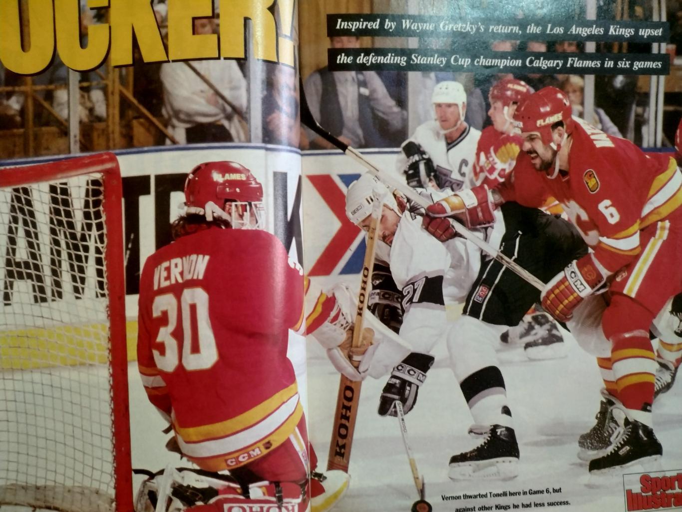 ХОККЕЙ ЕЖЕНЕДЕЛЬНИК СПОРТ ИЛЛЮСТРЕЙТЕД НХЛ 24 APR 1990 NHL SPORTS ILLUSTRATED 2