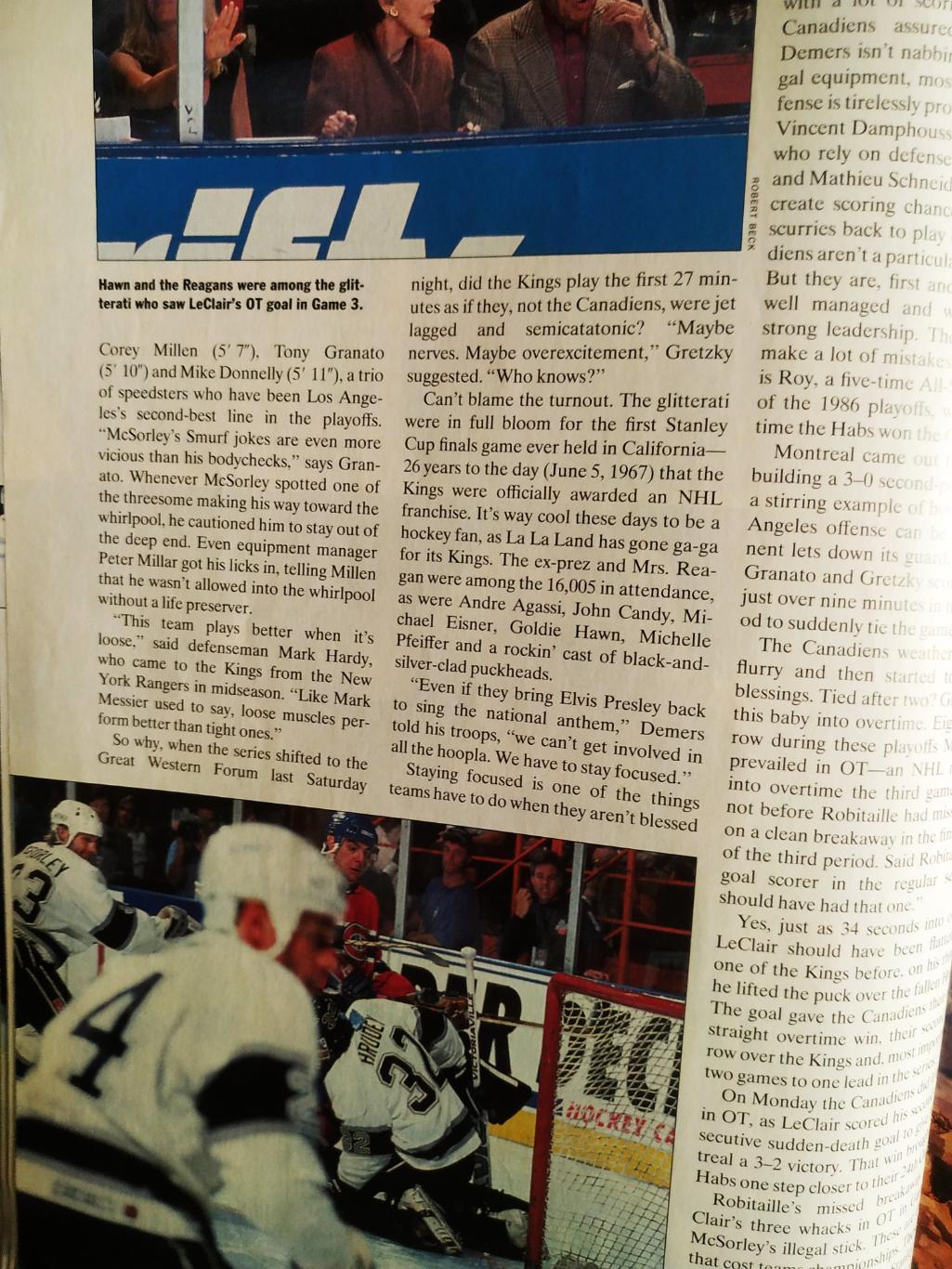 ХОККЕЙ ЕЖЕНЕДЕЛЬНИК СПОРТ ИЛЛЮСТРЕЙТЕД НХЛ 14 JUN 1993 NHL SPORTS ILLUSTRATED 4