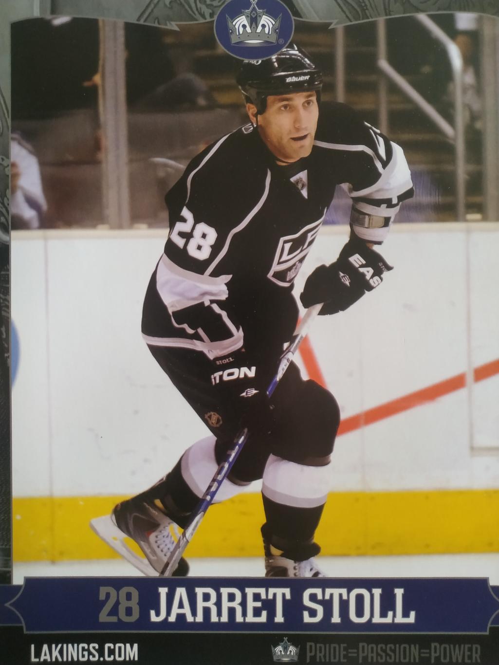 ХОККЕЙ ПОСТЕР ПЛАКАТ НХЛ NHL 2010 JARRET STOLL #28 POSTER ФОРМАТ А4
