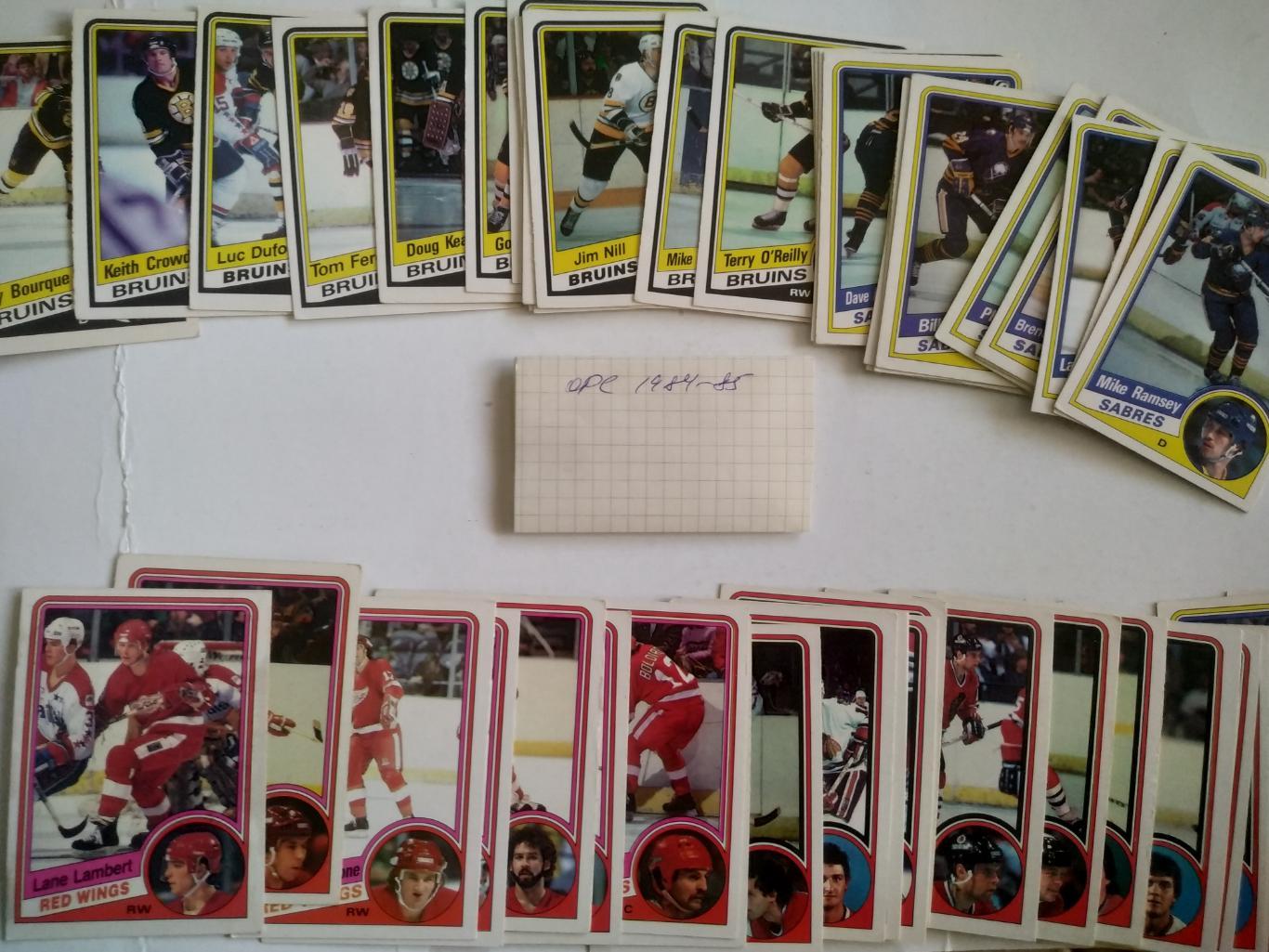ХОККЕЙ НАБОР КАРТОЧЕК НХЛ 1984-85 OPC OFFICIAL HOCKEY CARD SET #1-396 1