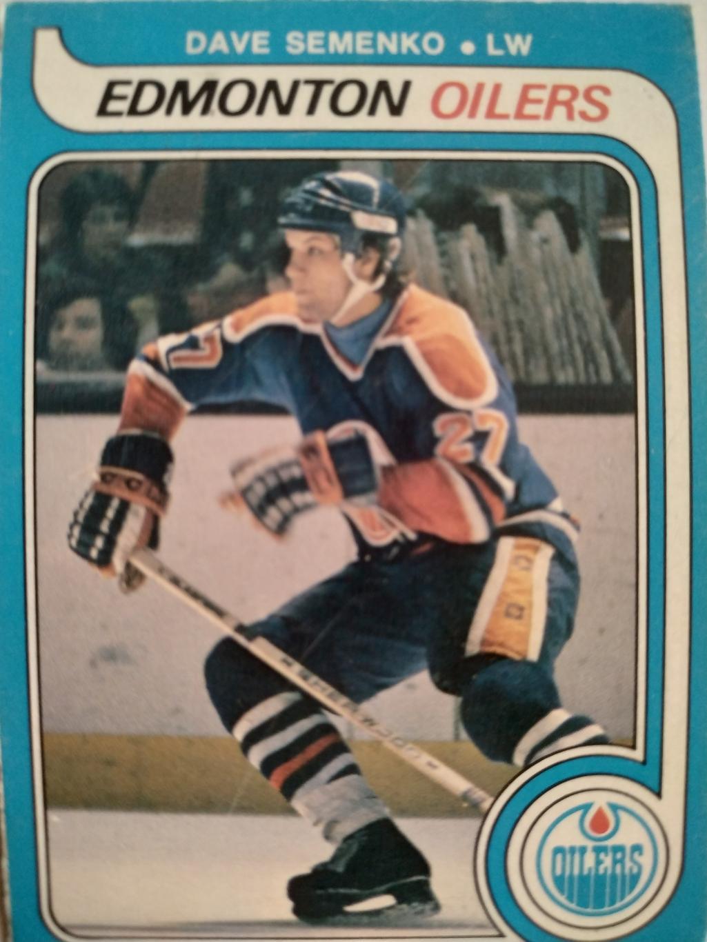 ХОККЕЙ КАРТОЧКА НХЛ O-PEE-CHEE 1979 NHL DAVE SEMENKO EDMONTON OILERS #371