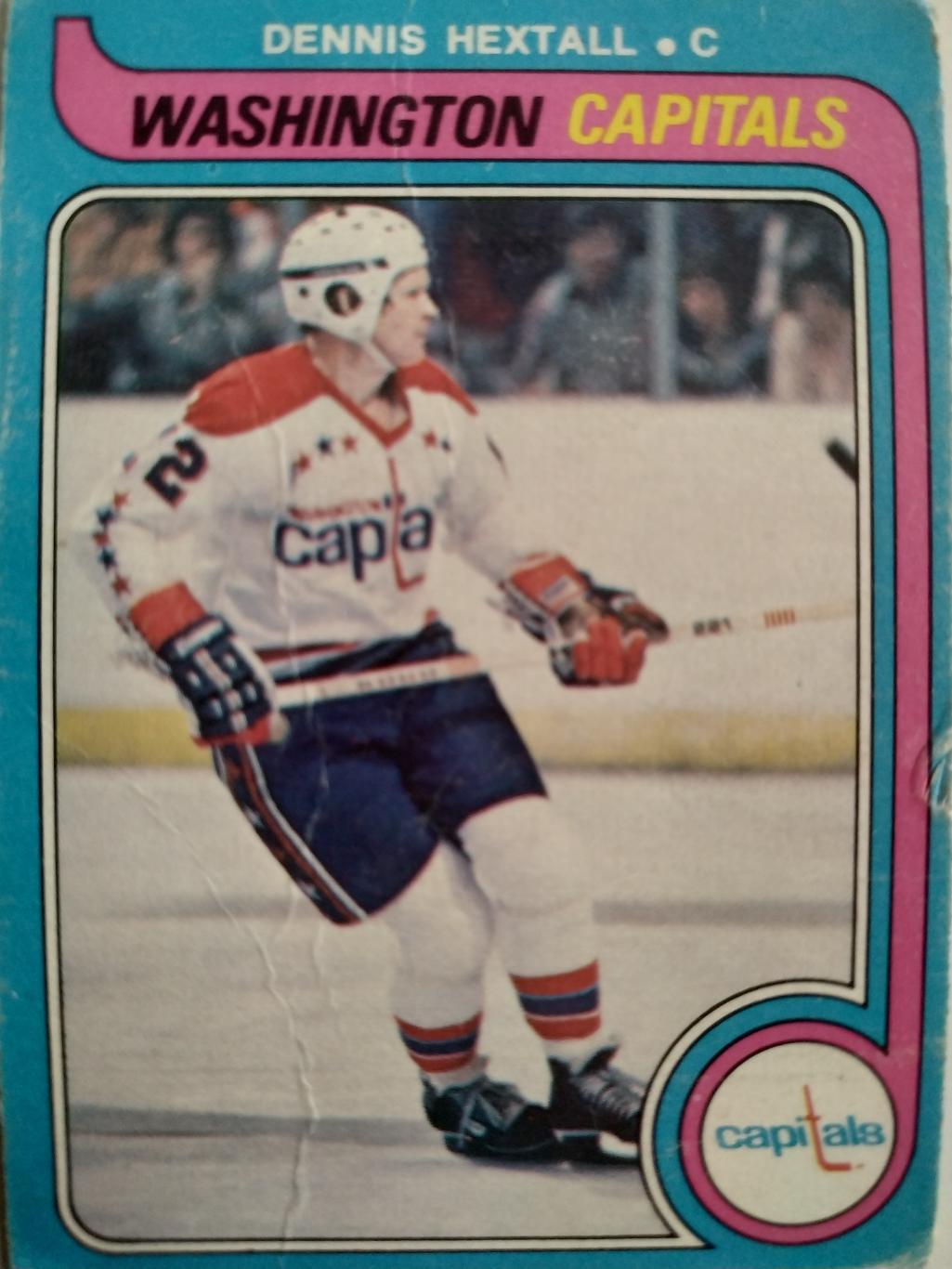 ХОККЕЙ КАРТОЧКА НХЛ O-PEE-CHEE 1979 NHL DENNIS HEXTALL WASHINGTON CAPITALS #392