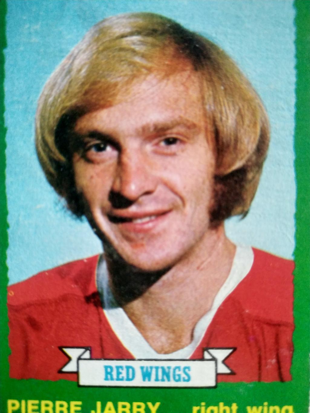 ХОККЕЙ КАРТОЧКА НХЛ O-PEE-CHEE 1973-74 NHL PIERRE JARRY DETROIT RED WINGS #186