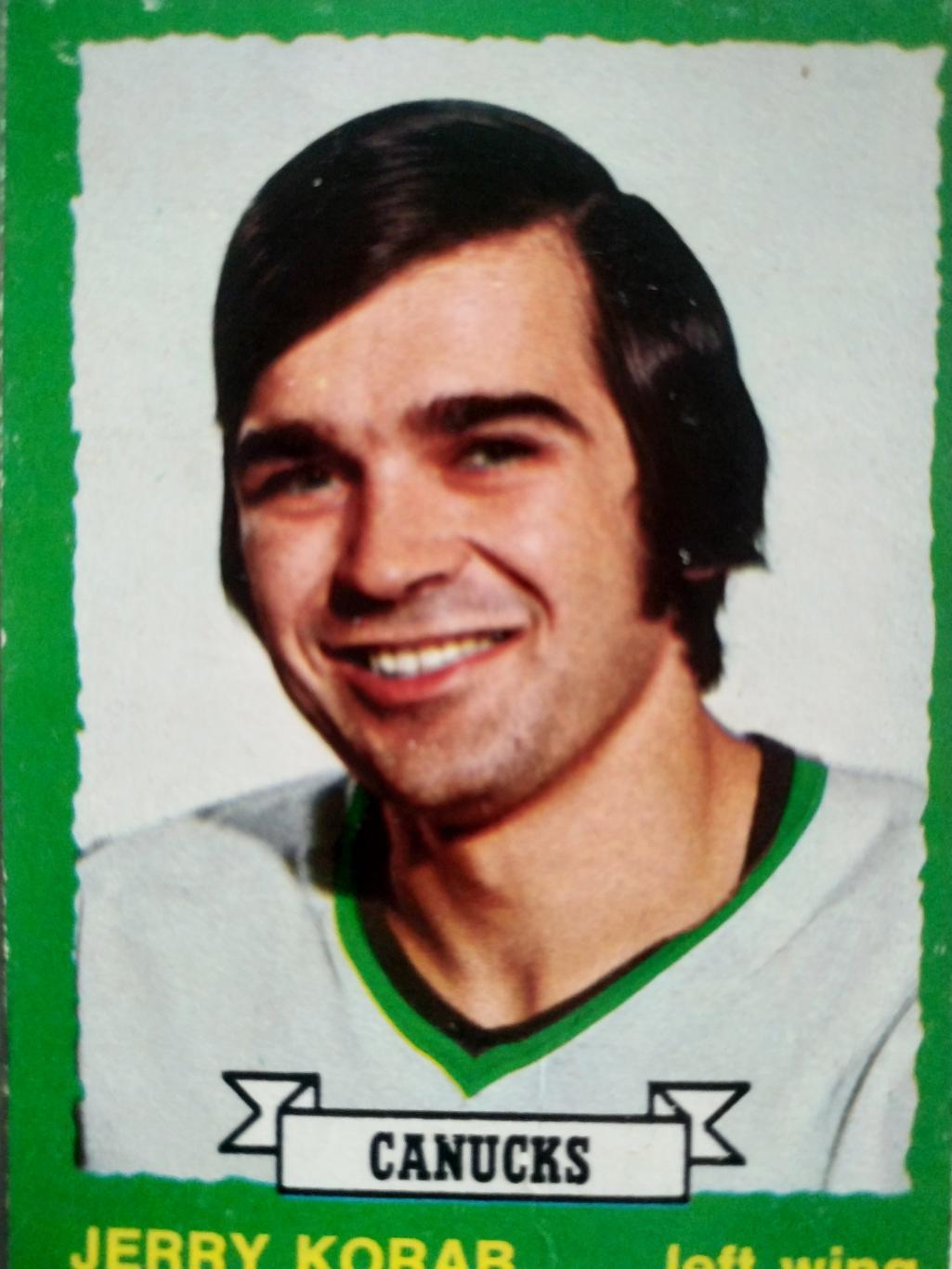 ХОККЕЙ КАРТОЧКА НХЛ O-PEE-CHEE 1973-74 NHL JERRY KORAB VANCOUVER CANUCKS #203