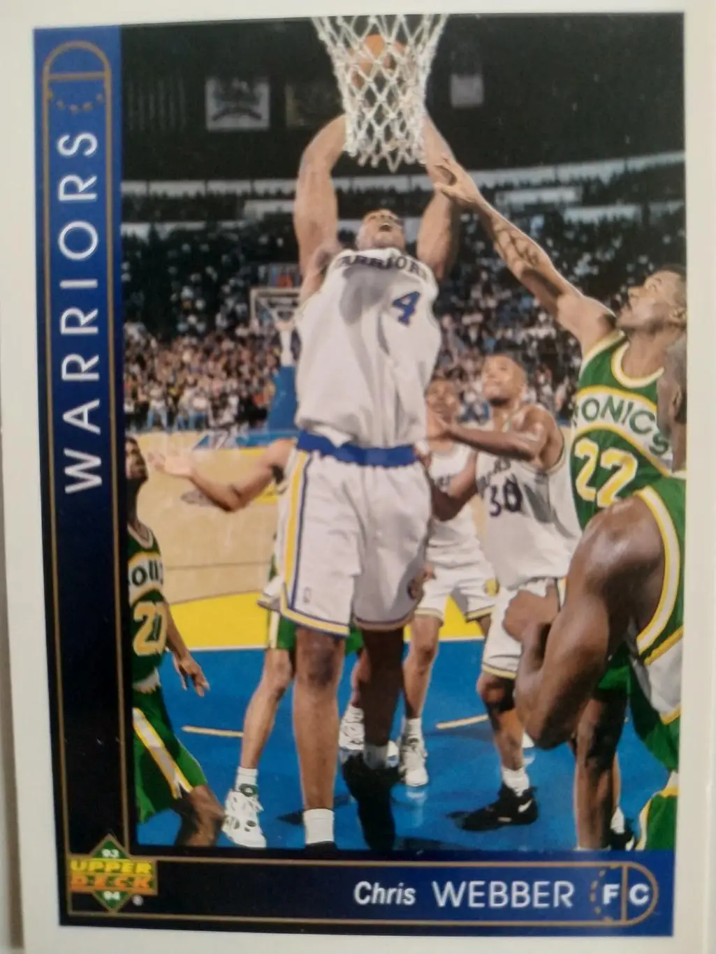 БАСКЕТБОЛ КАРТОЧКА UPPER DECK 1993 NBA CHRIS WEBBER #311