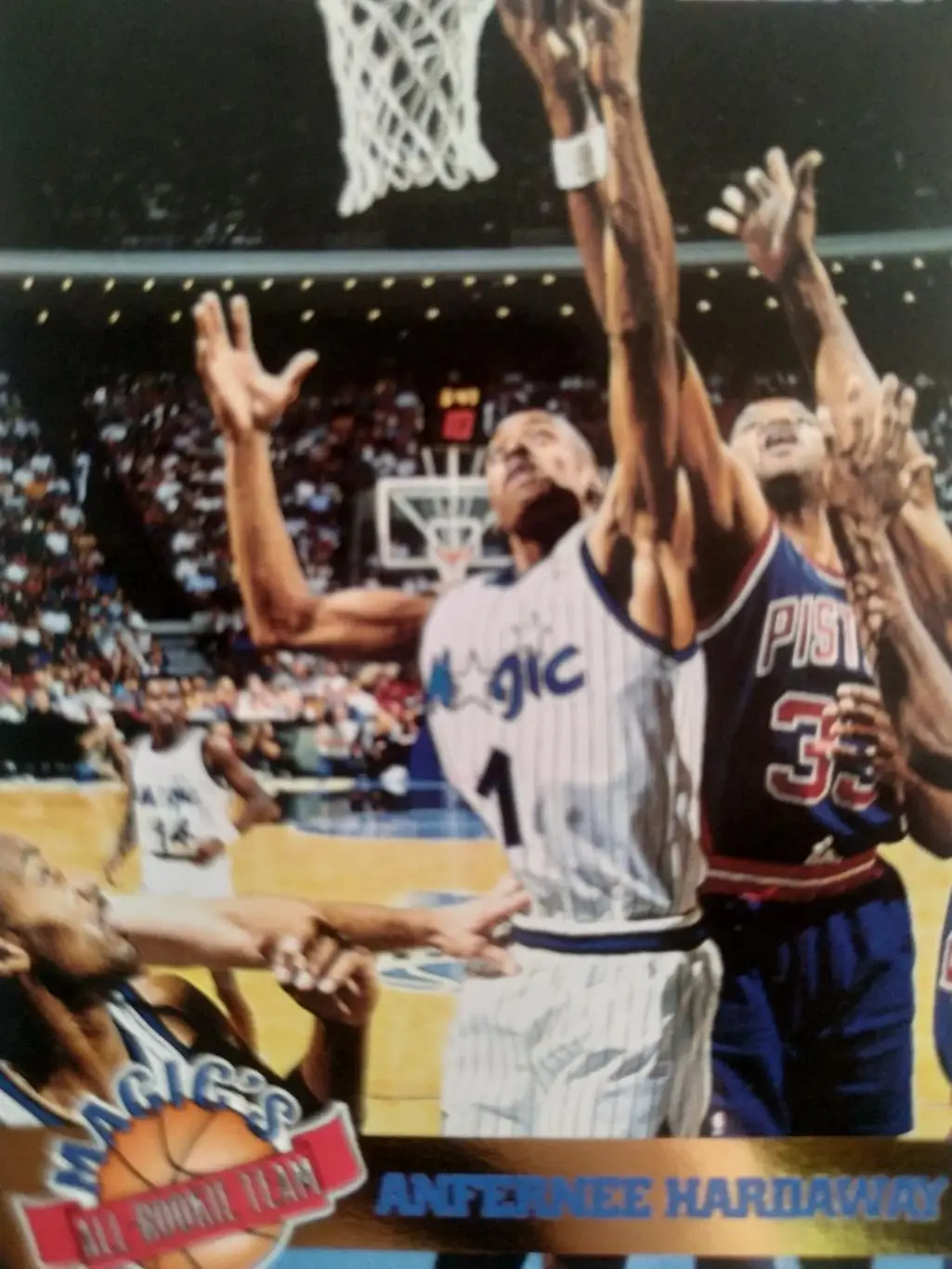 БАСКЕТБОЛ КАРТОЧКА SKYBOX 1994 NBA ANFERNEE HARDAWAY ALL ROOKIE TEAM CARD #3OF10