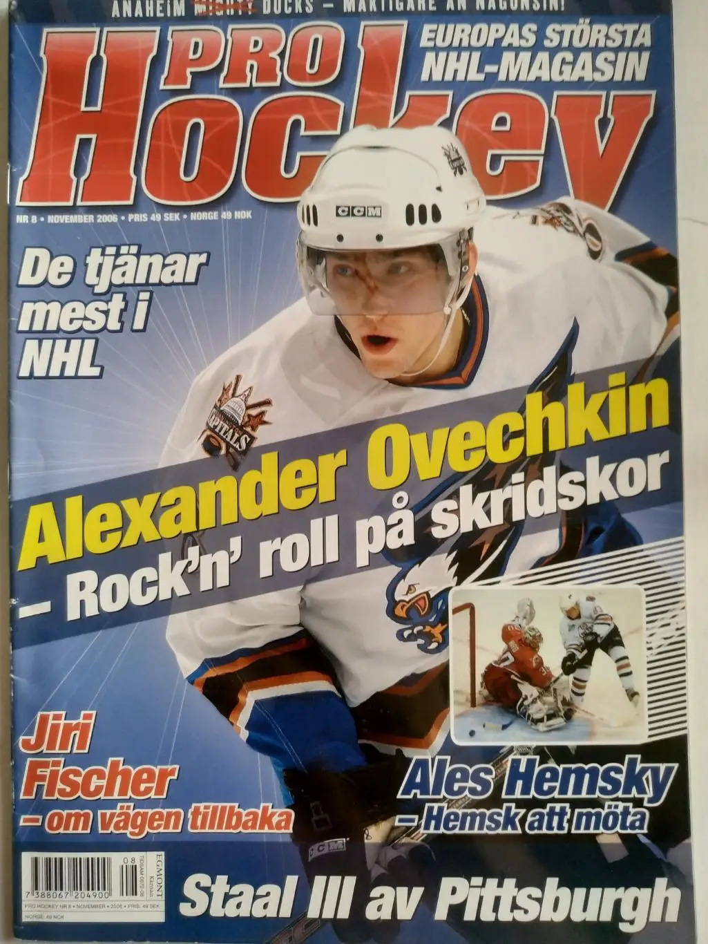 ЖУРНАЛ НХЛ ЕЖЕМЕСЯЧНИК ПРО ХОККЕЙ NOV 2006 NHL PRO HOCKEY #8