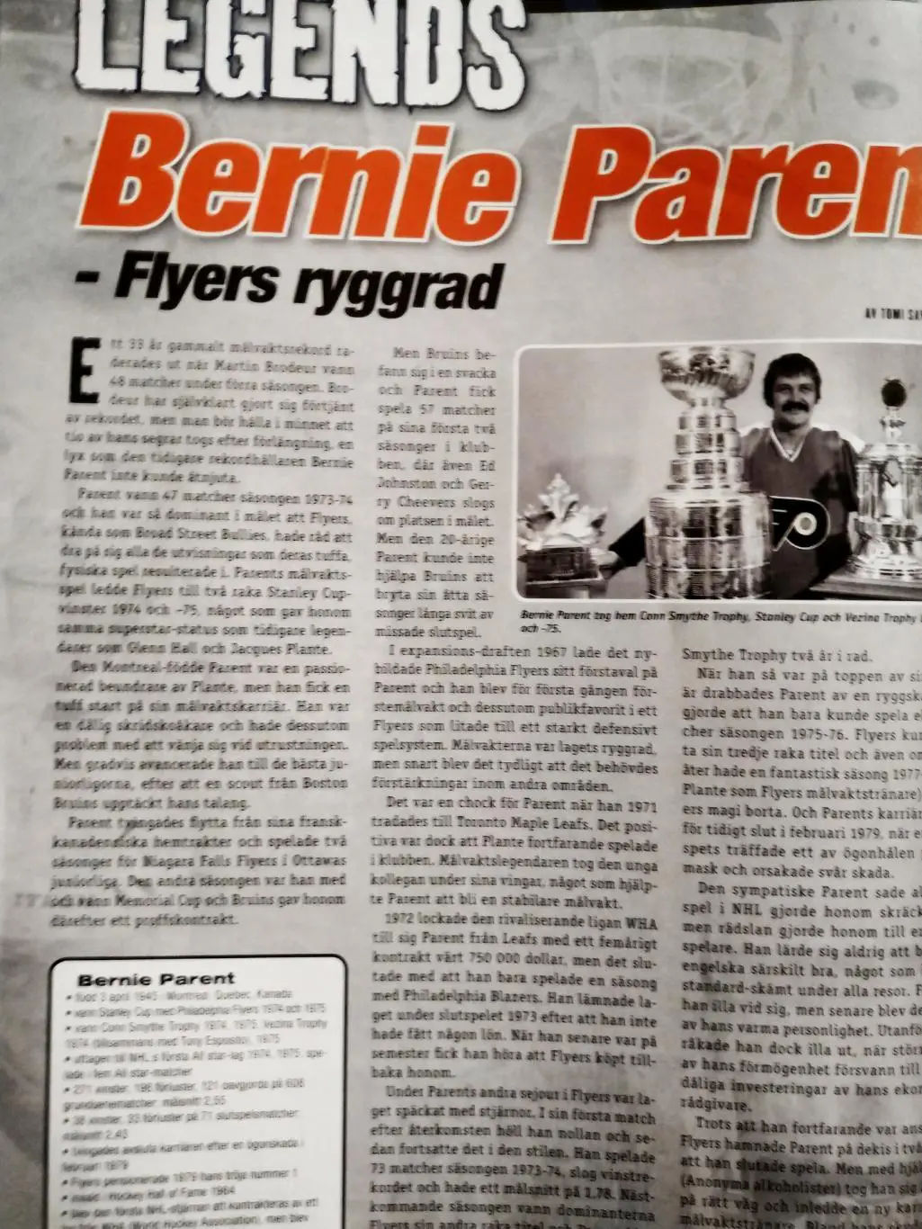 ЖУРНАЛ НХЛ ЕЖЕМЕСЯЧНИК ПРО ХОККЕЙ NOV 2007 NHL PRO HOCKEY #8 7