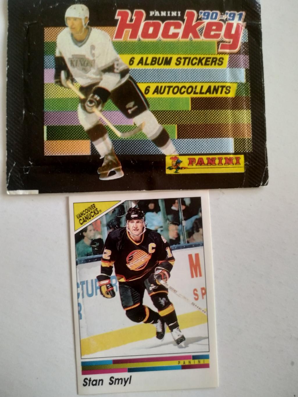 ХОККЕЙ ПАКЕТИК НАКЛЕЕК ПАНИНИ 1990-1991 ПО КОЛЛЕКЦИИ Nhl Panini