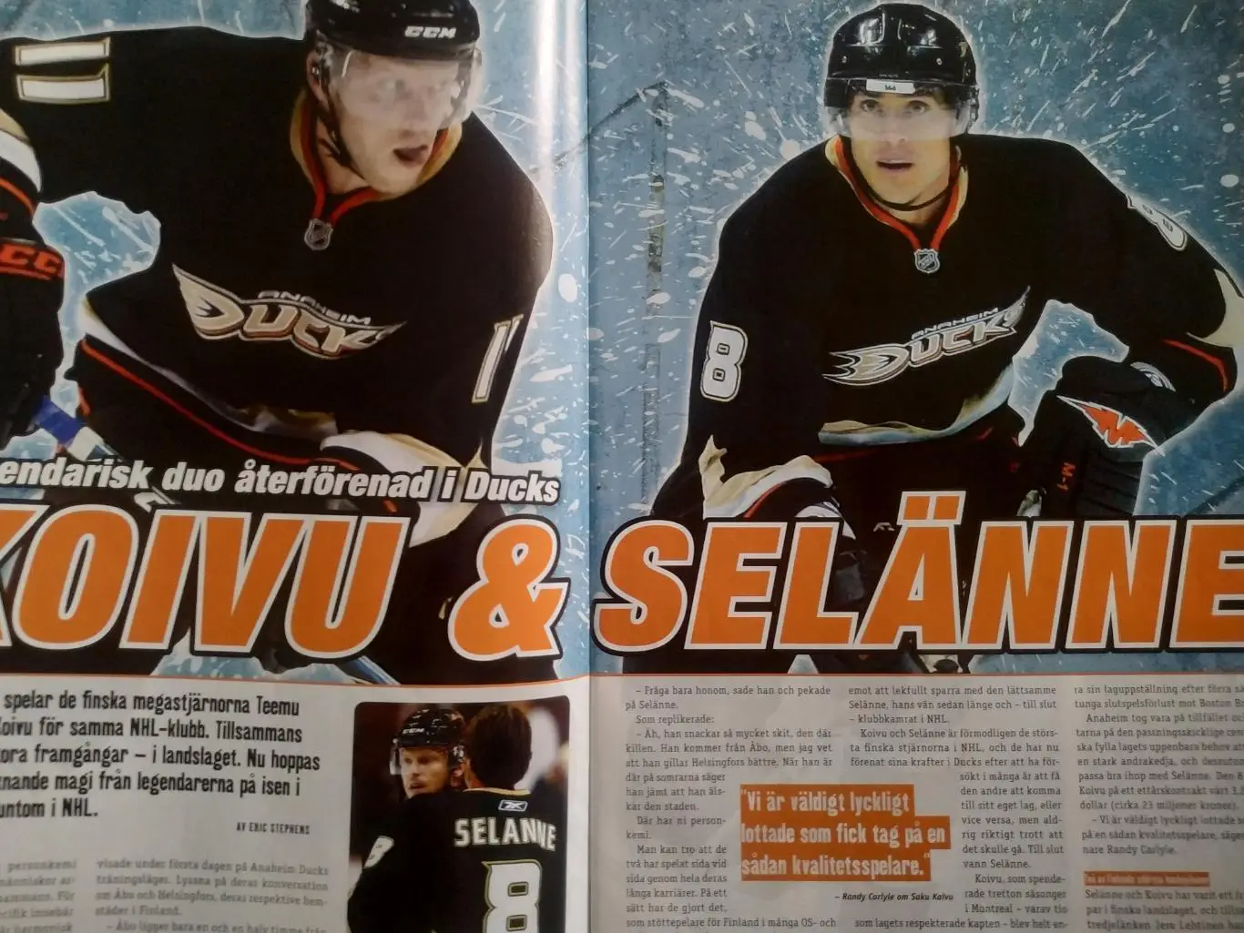 ЖУРНАЛ НХЛ ЕЖЕМЕСЯЧНИК ПРО ХОККЕЙ NOV 2009 NHL PRO HOCKEY #8 2