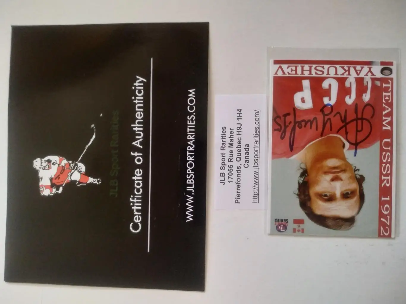 ХОККЕЙ КАРТОЧКА НХЛ АВТОГРАФ ЯКУШЕВ 1972 NHL YAKUSHEV TEAM USSR SUMMIT SERIES 3