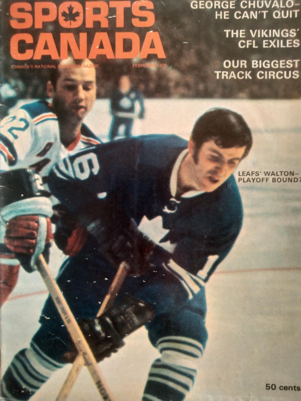 ЖУРНАЛ НХЛ ЕЖЕМЕСЯЧНИК СПОРТ КАНАДА NHL FEB 1970 SPORT CANADA