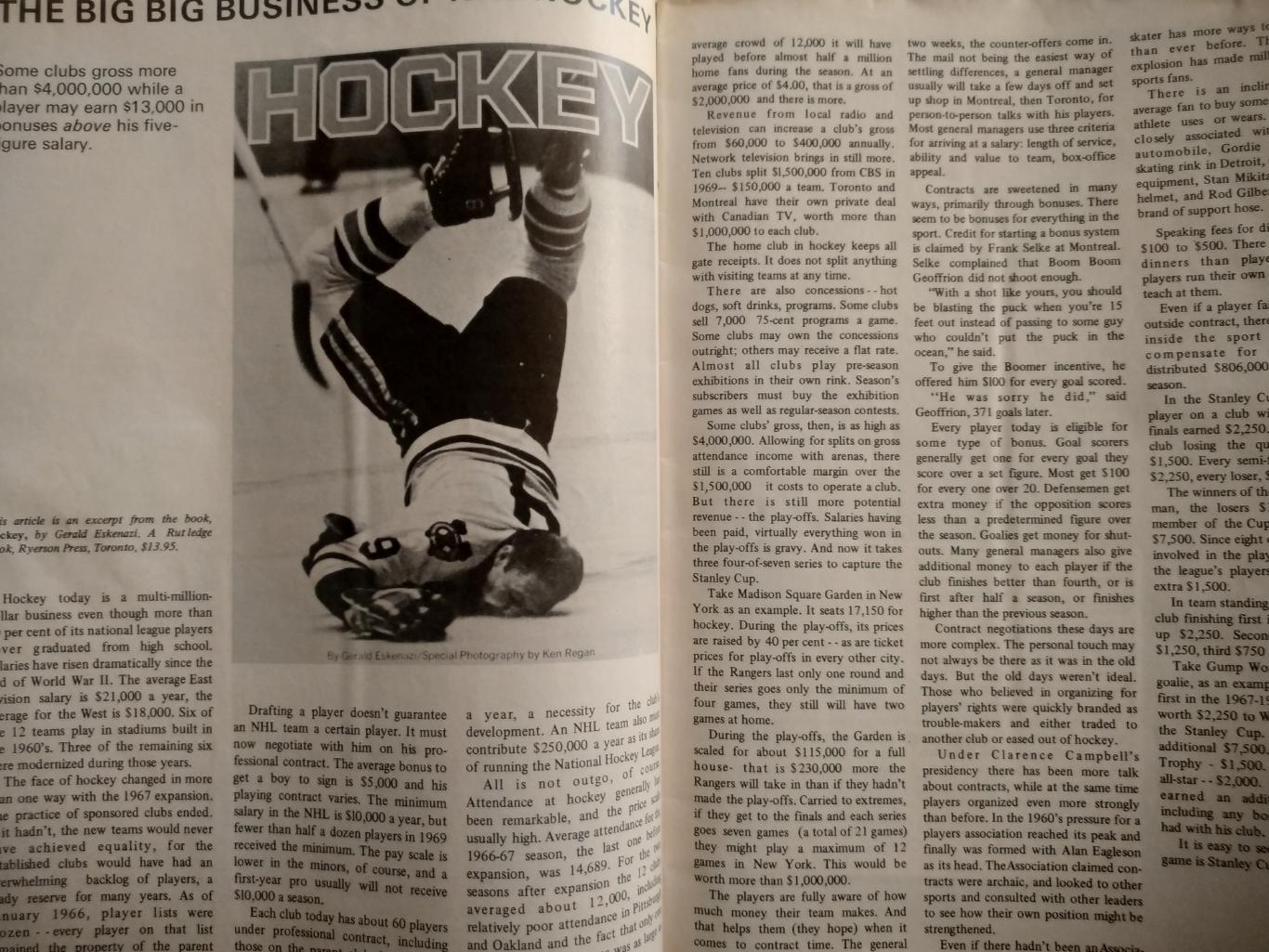 ЖУРНАЛ НХЛ ЕЖЕМЕСЯЧНИК СПОРТ КАНАДА NHL FEB 1970 SPORT CANADA 5