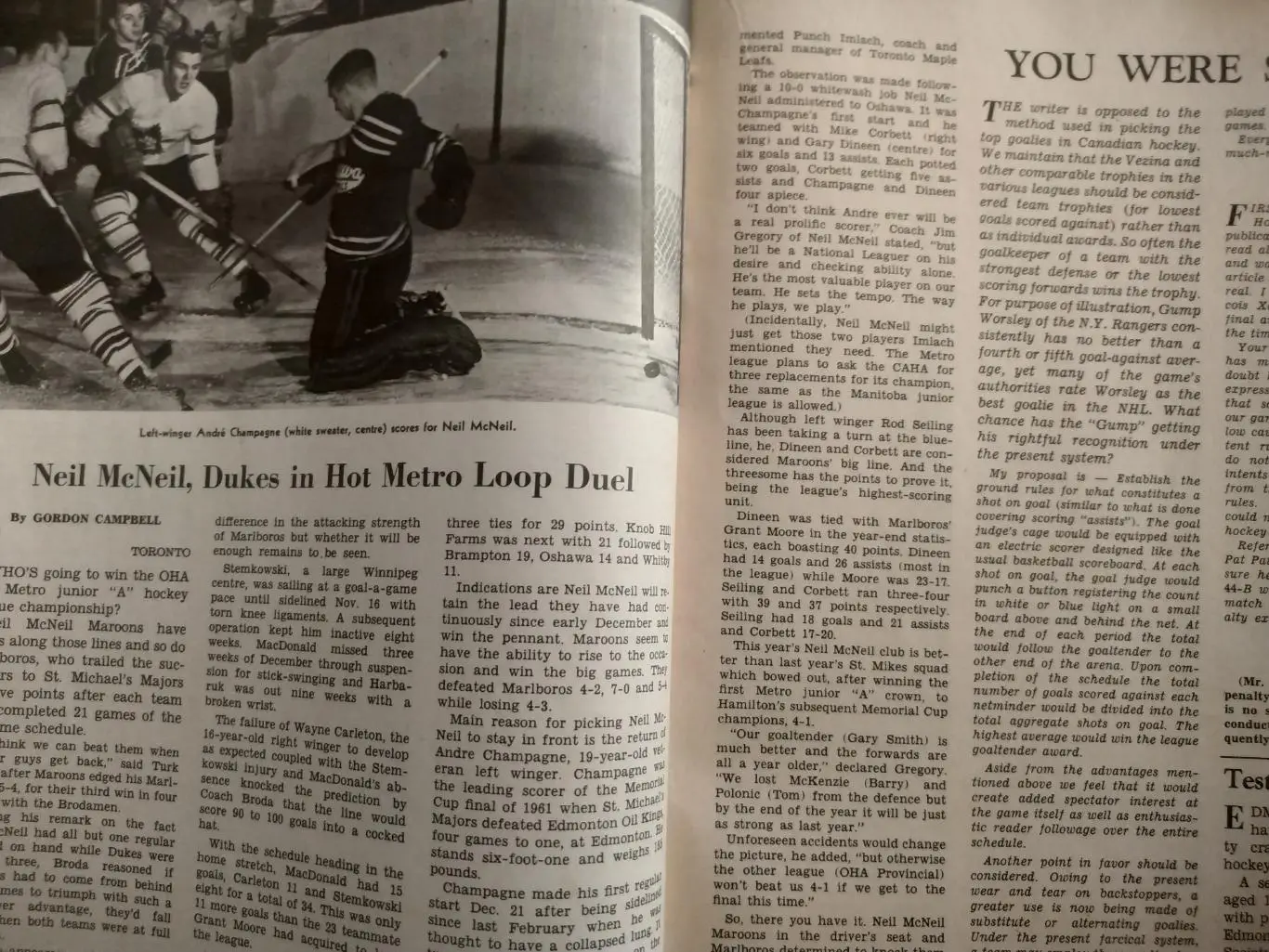 ЖУРНАЛ НХЛ ЕЖЕМЕСЯЧНИК СПОРТ КАНАДА NHL FEB 1963 SPORT CANADA 5