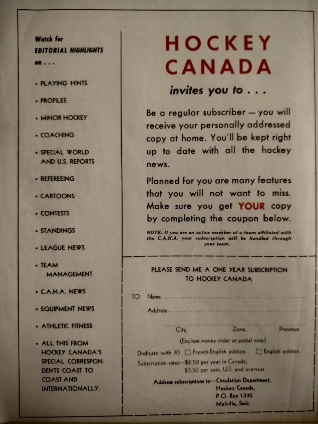 ЖУРНАЛ НХЛ ЕЖЕМЕСЯЧНИК СПОРТ КАНАДА NHL APR 1963 SPORT CANADA 7