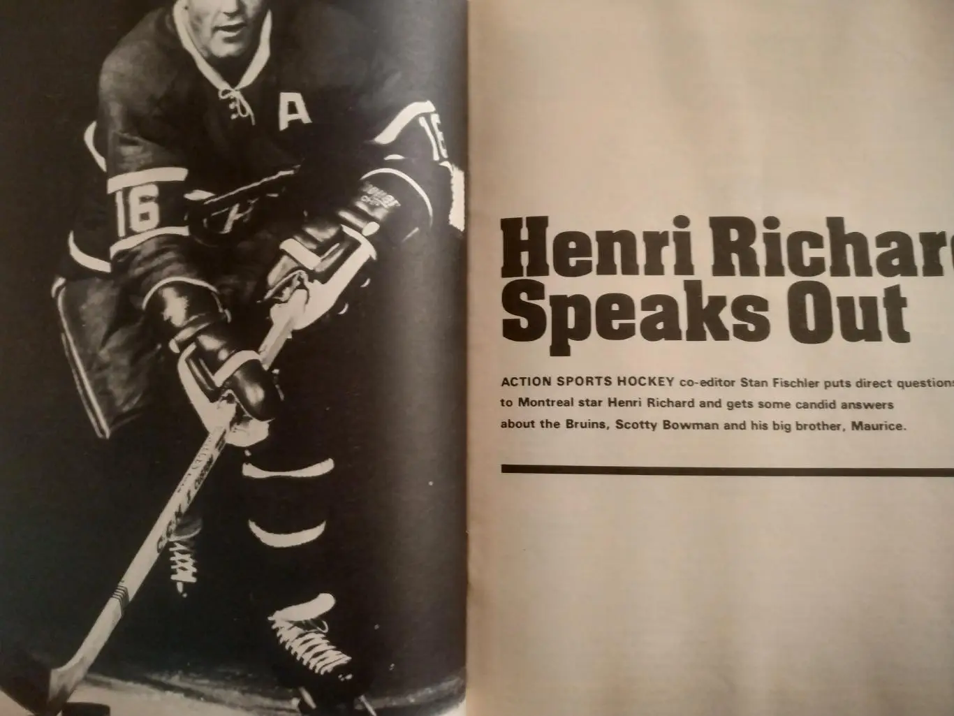 ЖУРНАЛ ЕЖЕМЕСЯЧНИКНХЛ ЭКШЕН СПОРТ ХОККЕЙ JAN 1972 ACTION SPORTS HOCKEY 4