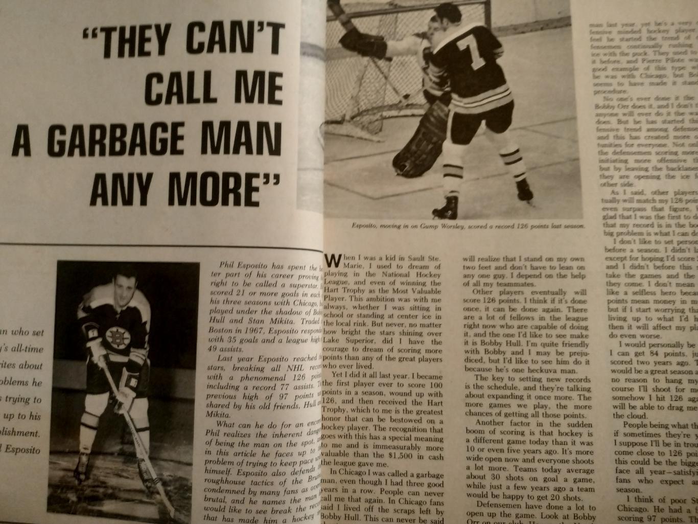 ХОККЕЙ СПРАВОЧНИК ЕЖЕГОДНИК НХЛ NHL WINTER 1970 HOCKEY GUIDE CORD SPORTFACKTS 2