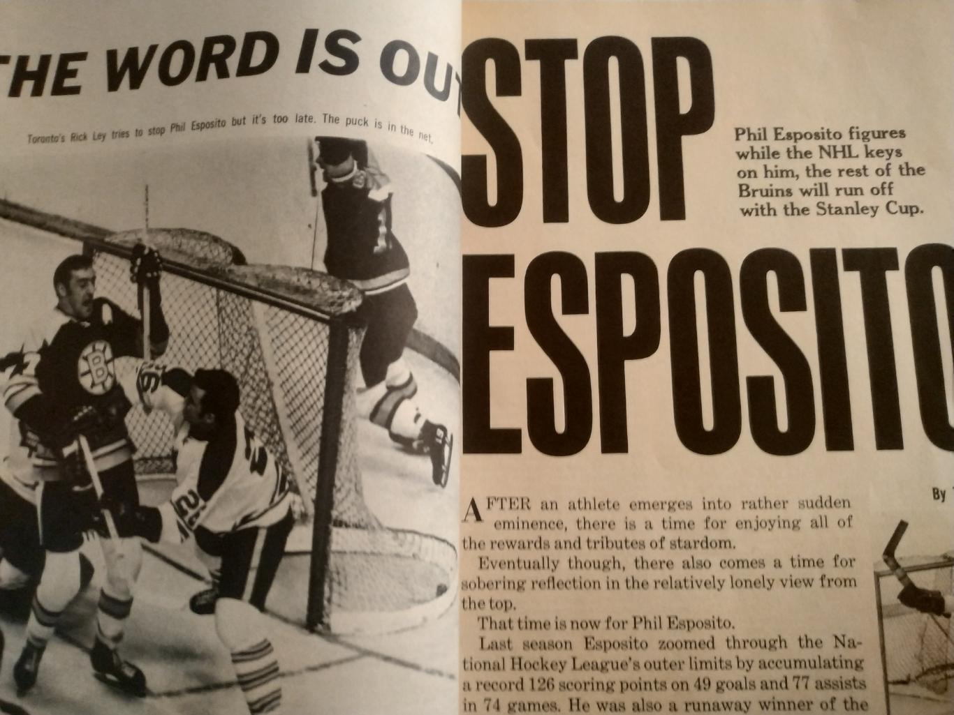 ЖУРНАЛ СПРАВОЧНИК НХЛ СПОРТ ЗВЕЗДЫ ХОКЕЕЙ 1970 NHL SPORT STAR OF HOCKEY 4
