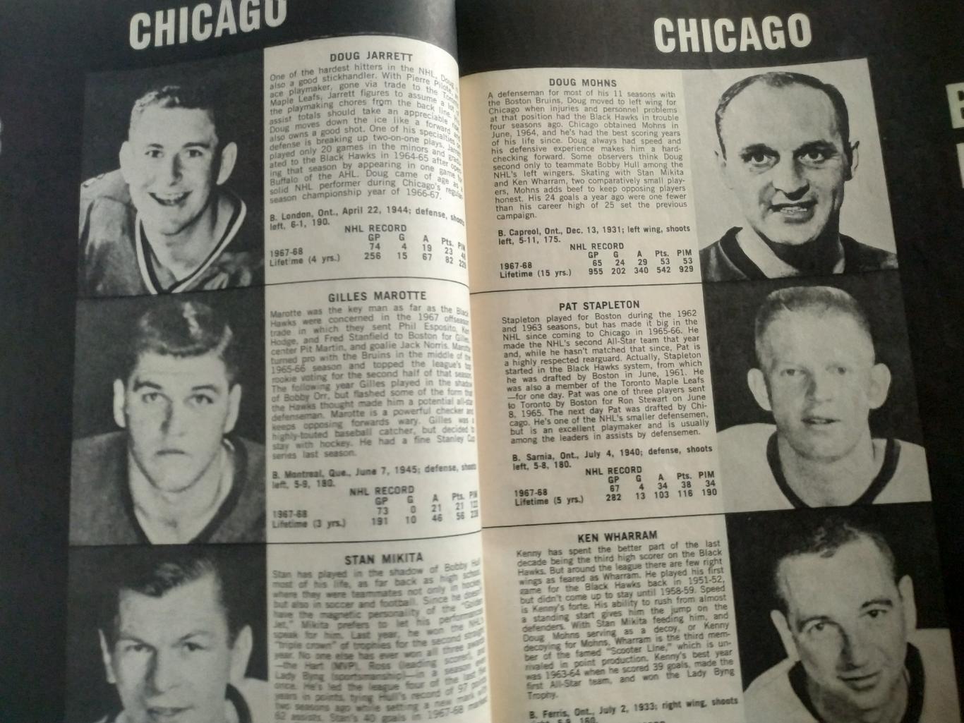 ЖУРНАЛ НХЛ СПОРТ СПЕШИАЛ ХОККЕЙ FEB 1969 NHL SPORTS SPECIAL HOCKEY 4