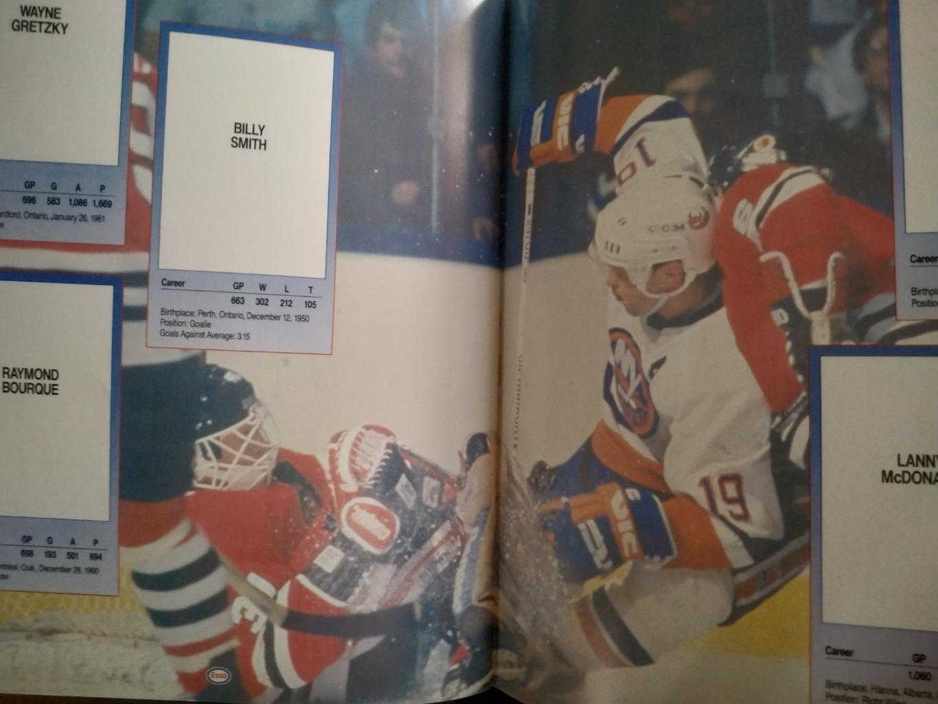 ХОККЕЙ АЛЬБОМ КОМПЛЕКТ НАКЛЕЕК НХЛ 1988-1989 ESSO NHL ALL STAR COLLECTION SET 7