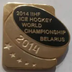 ХОККЕЙ ЗНАЧОК 2014 БЕЛАРУСЬ ЧЕМПИОНАТ МИРА ПО ХОККЕЮ IIHF HOCKEY CHAMPIONSHIP