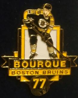 ХОККЕЙ ЗНАЧOK НХЛ РЭЙ БУРГ RAY BOURQUE BOSTON BRUINS NHL COLLECTOR PIN