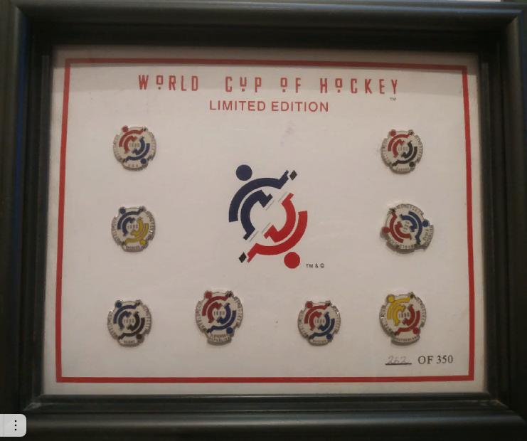 ХОККЕЙ НАБОР ЗНАЧКОВ 1996 МОНРЕАЛЬ КУБОК МИРА ПО ХОККЕЮ WORLD CUP OF HOCKEY SET