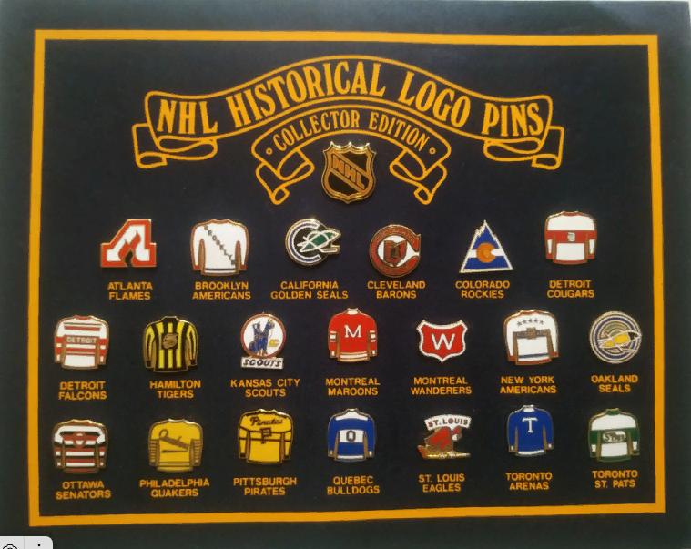 ХОККЕЙ КОЛЛЕКЦИОННЫЙ НАБОР ЗНАЧКОВ 1996 НХЛ КЛУБЫ NHL LOGO PIN COLLECTOR EDITION