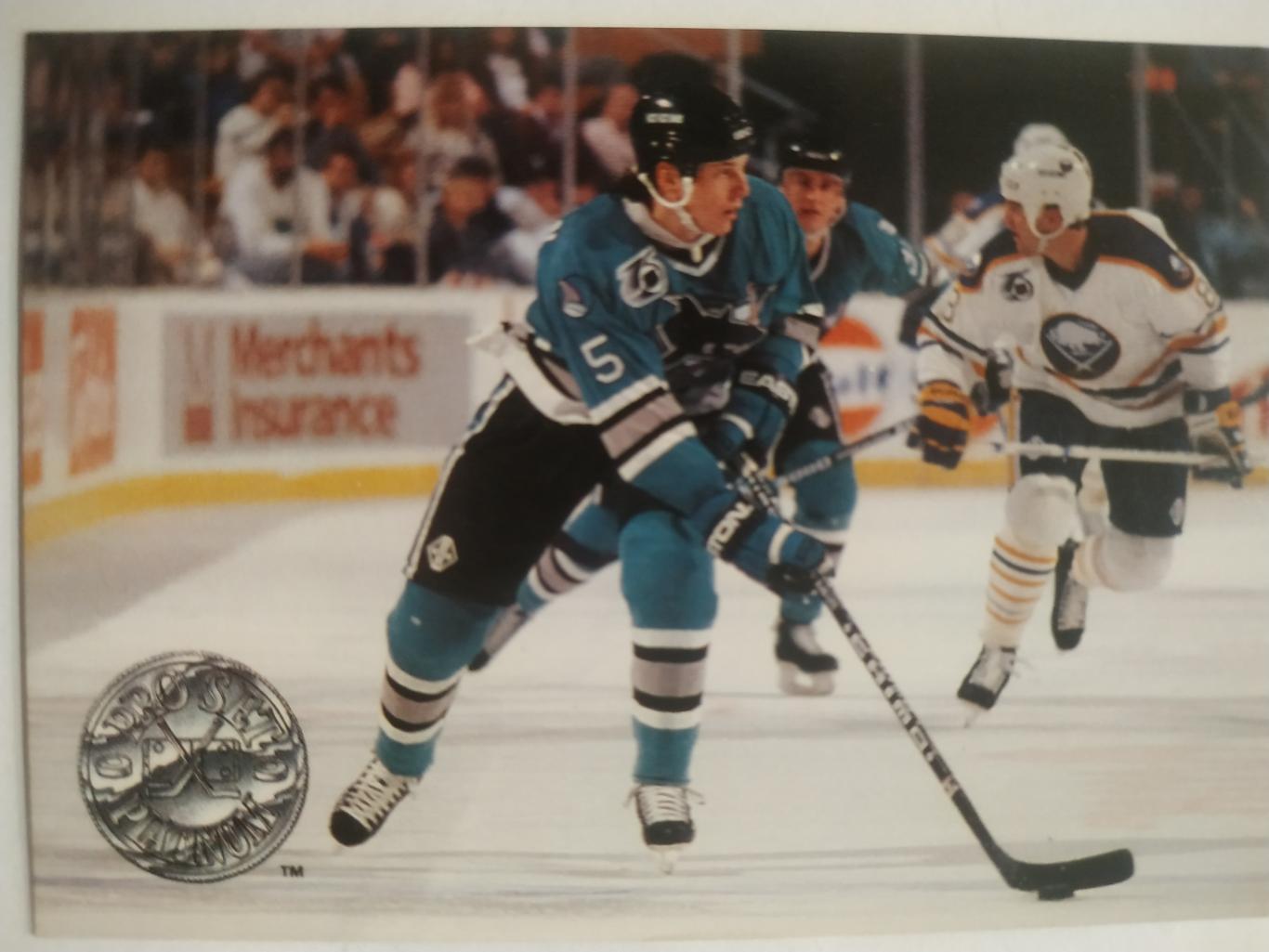 ХОККЕЙ КАРТОЧКА НХЛ PRO SET PLATINUM 1992 NHL NEIL WILKINSON SHARKS #229