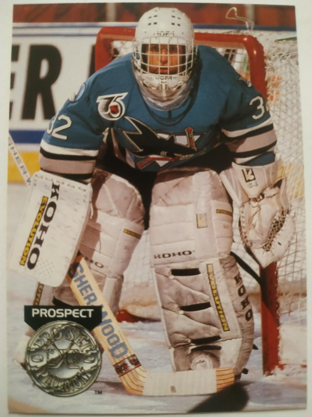 ХОККЕЙ КАРТОЧКА НХЛ PRO SET PLATINUM 1992 NHL ARTURS IRBE SAN JOSE SHARKS #270