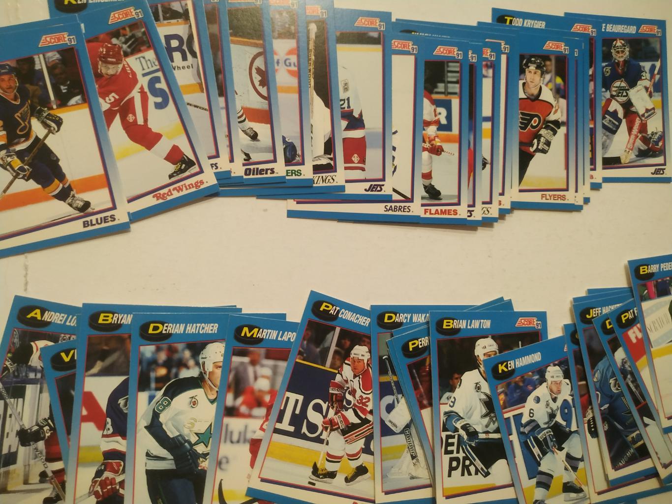 ХОККЕЙ НАБОР КАРТОЧЕК НХЛ 1991-92 SCORE OFFICIAL HOCKEY CARD SET #1-660 2