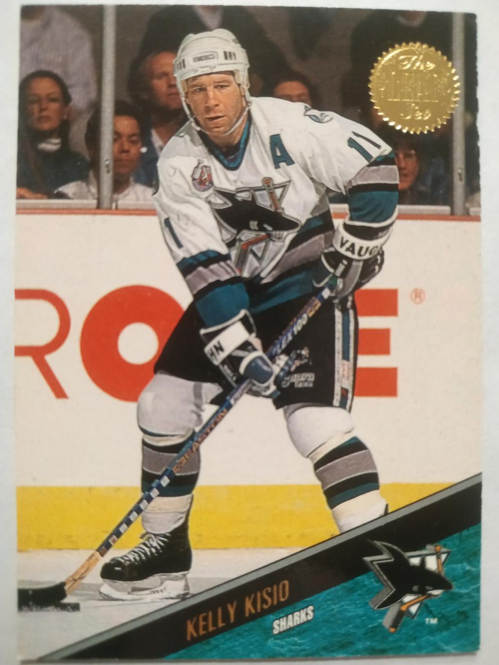 ХОККЕЙ КАРТОЧКА НХЛ LEAF SET SERIES ONE 1993-94 KELLY KISIO SAN JOSE SHARKS #208