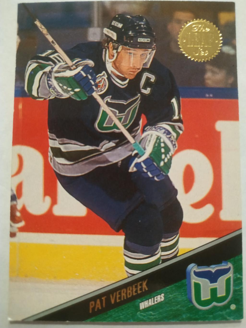 ХОККЕЙ КАРТОЧКА НХЛ LEAF SET SERIES ONE 1993-94 PAT VERBEEK HARFORD WHALERS #144
