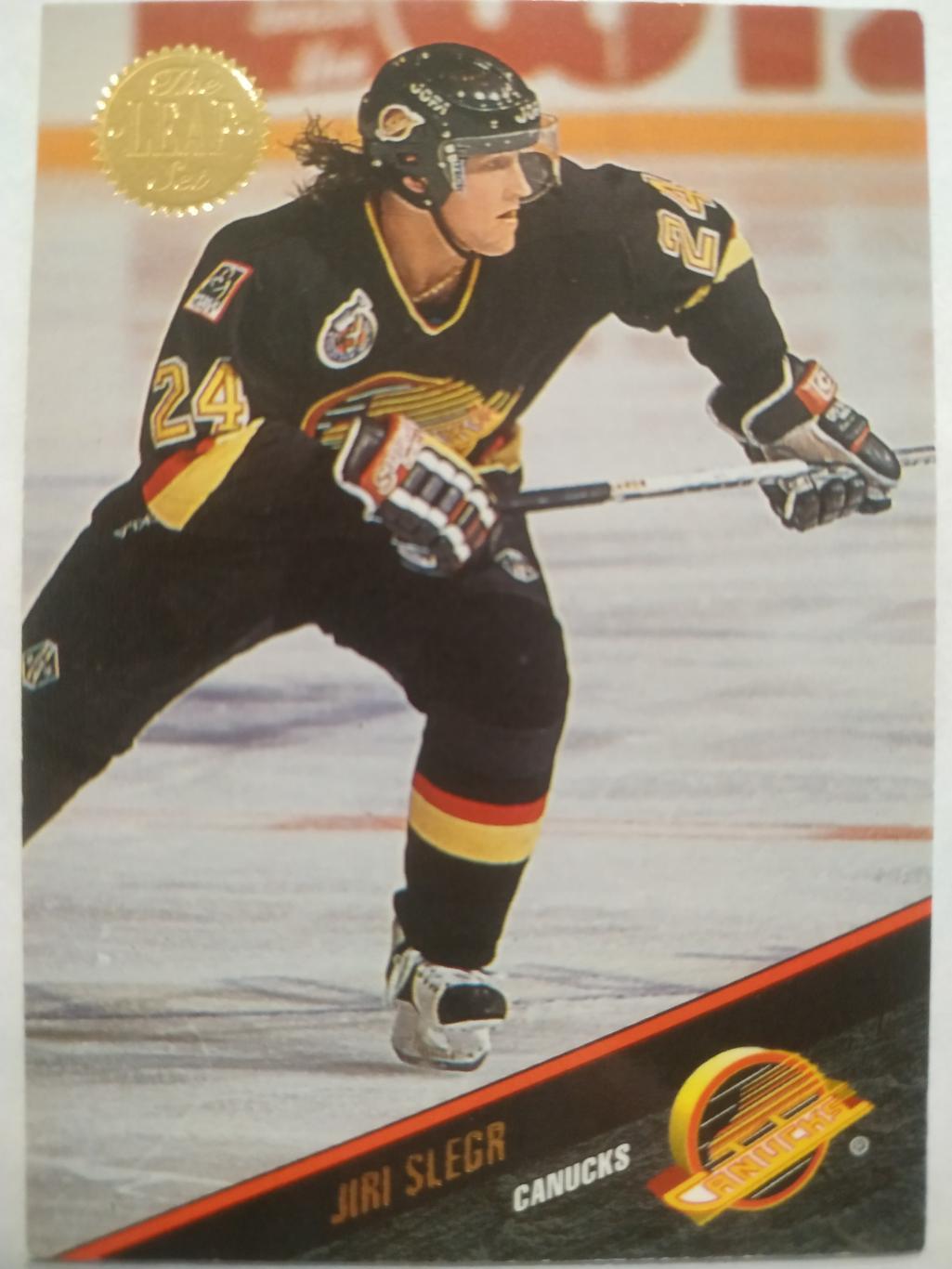 ХОККЕЙ КАРТОЧКА НХЛ LEAF SET SERIES ONE 1993-94 JIRI SLEGR VANCOUVER #31