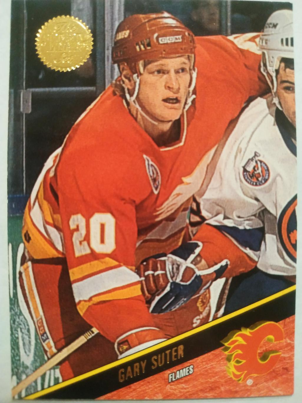 ХОККЕЙ КАРТОЧКА НХЛ LEAF SET SERIES ONE 1993-94 GARY SUTER CALGARY FLAMES #140