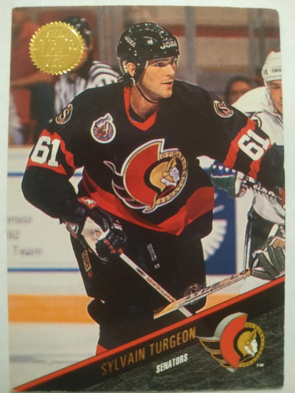 ХОККЕЙ КАРТОЧКА НХЛ LEAF SET SERIES ONE 1993-94 SYLVAIN TURGEON OTTAWA #74
