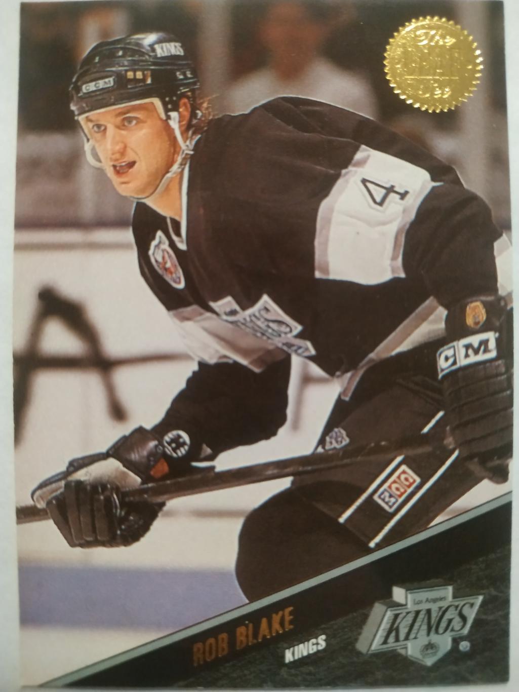 ХОККЕЙ КАРТОЧКА НХЛ LEAF SET SERIES ONE 1993-94 ROB BLAKE LOS ANGELES KINGS #172