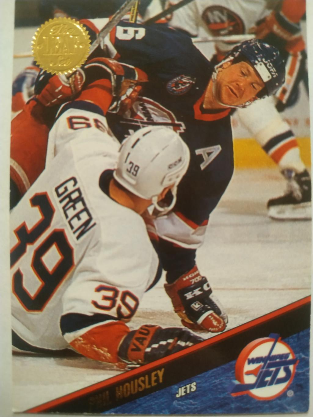 ХОККЕЙ КАРТОЧКА НХЛ LEAF SET SERIES ONE 1993-94 PHIL HOUSLEY WINNIPEG JETS #61