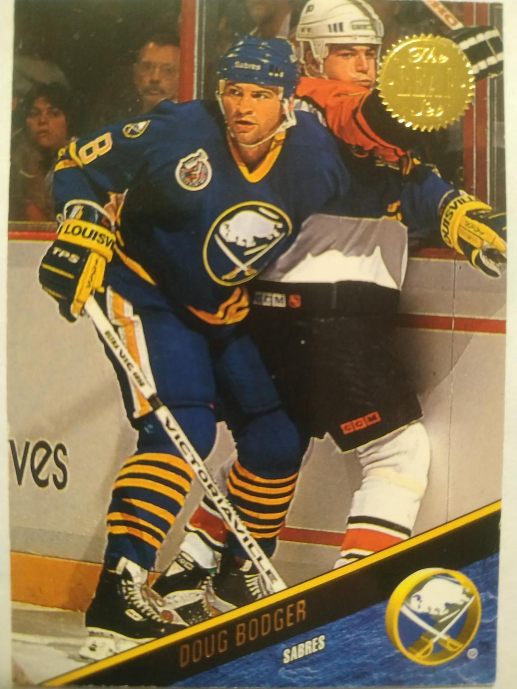 ХОККЕЙ КАРТОЧКА НХЛ LEAF SET SERIES ONE 1993-94 DOUG BODGER BUFFALO SABRES #19
